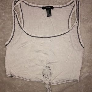 Forever 21 White Crop Top